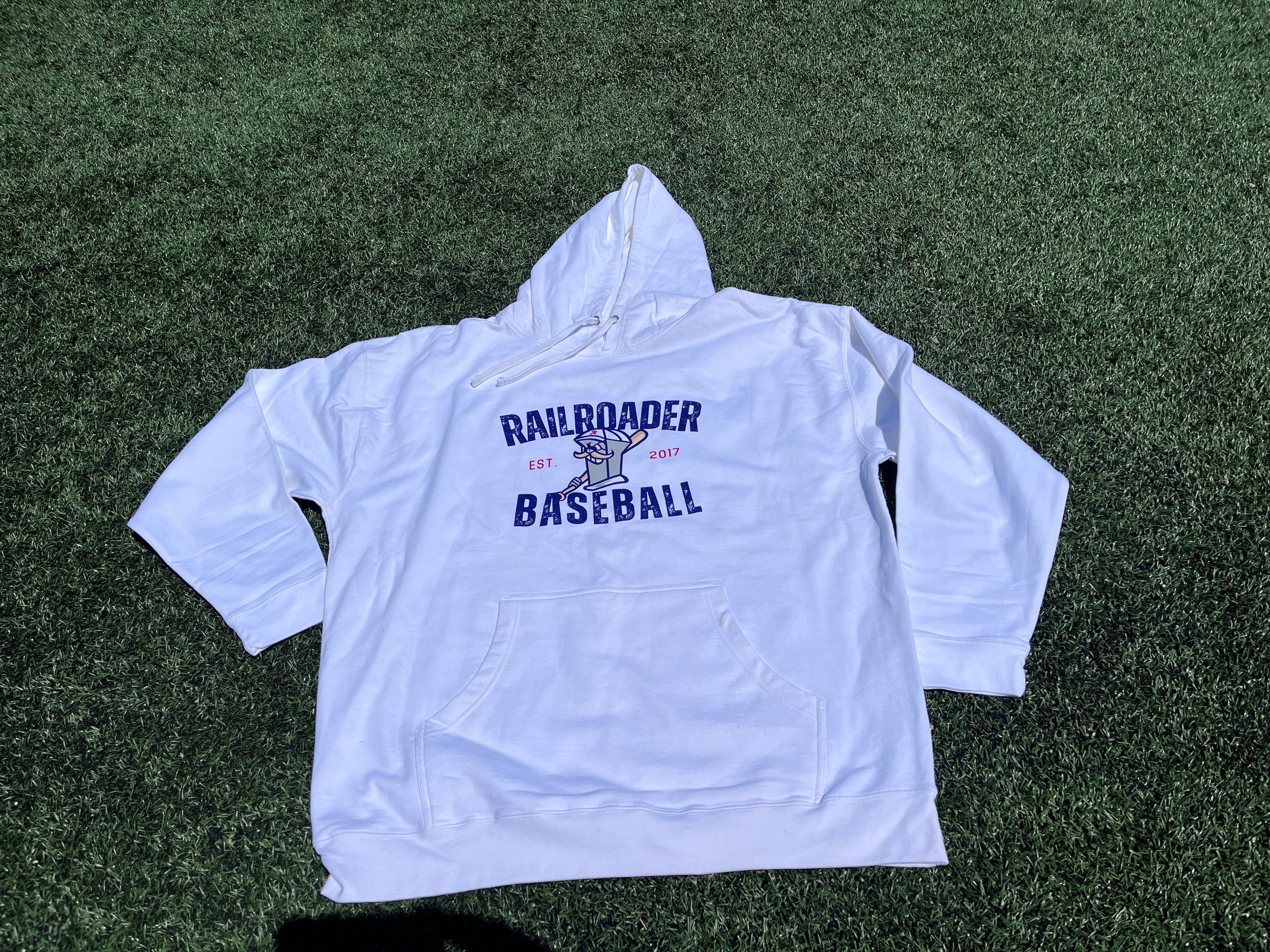 Railroader Baseball White Hoodie