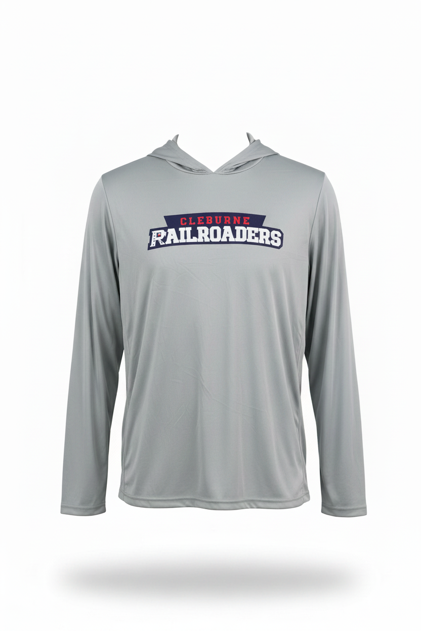 Long Sleeve Shirt Hoodie Silver