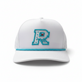 White & Blue Railmark Golf Hat