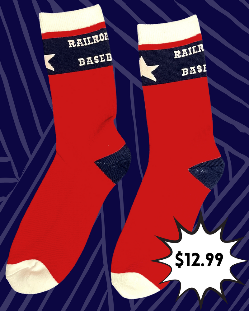 Railroader Baseball Socks