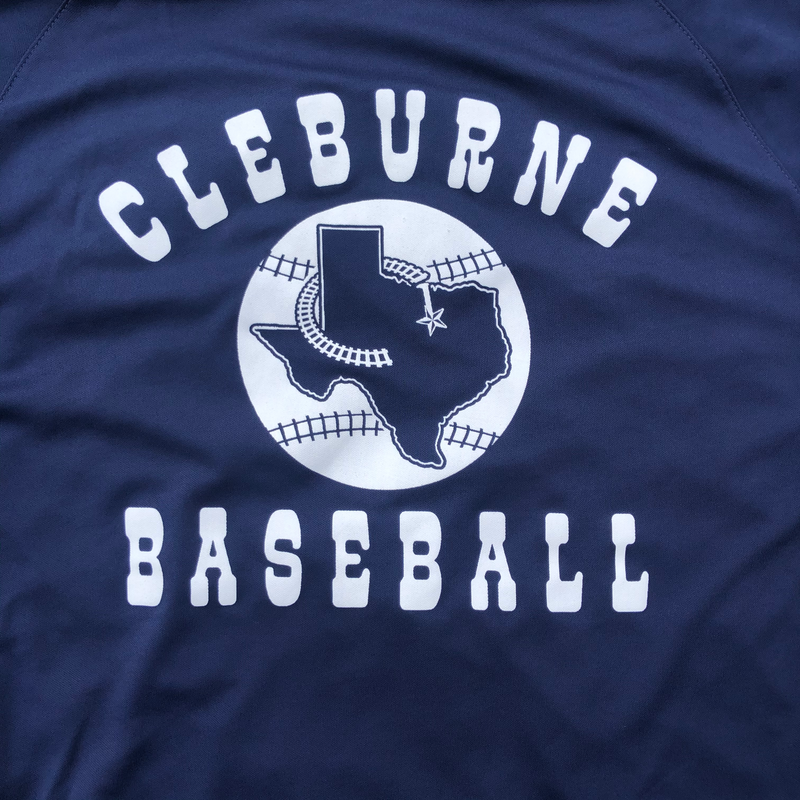 Navy Cleburne Baseball Tee