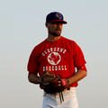 Red Cleburne Baseball Tee