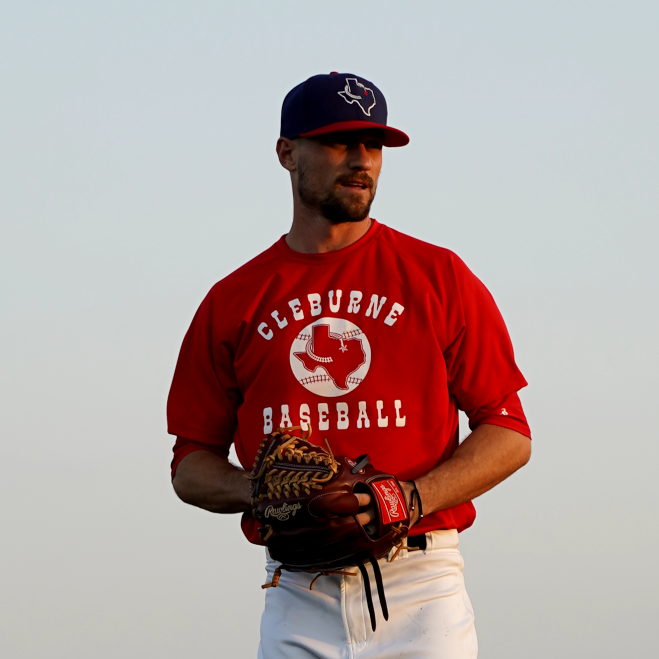 Red Cleburne Baseball Tee