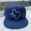 Navy Texas Logo Fitted Hat