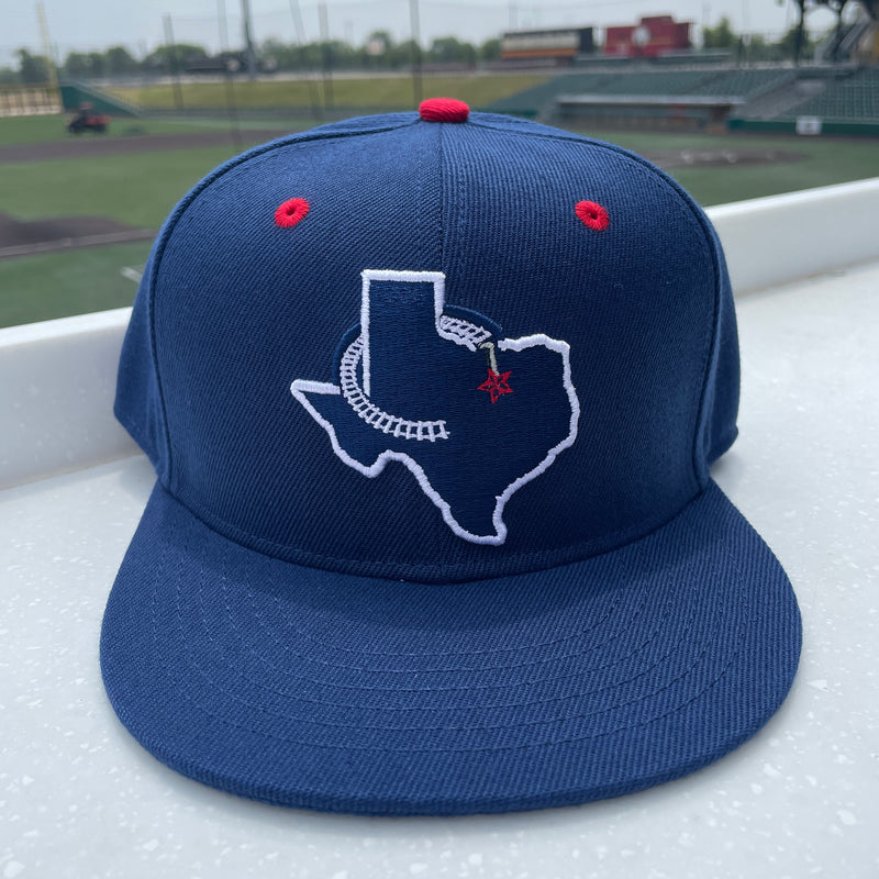 Navy Texas Logo Fitted Hat