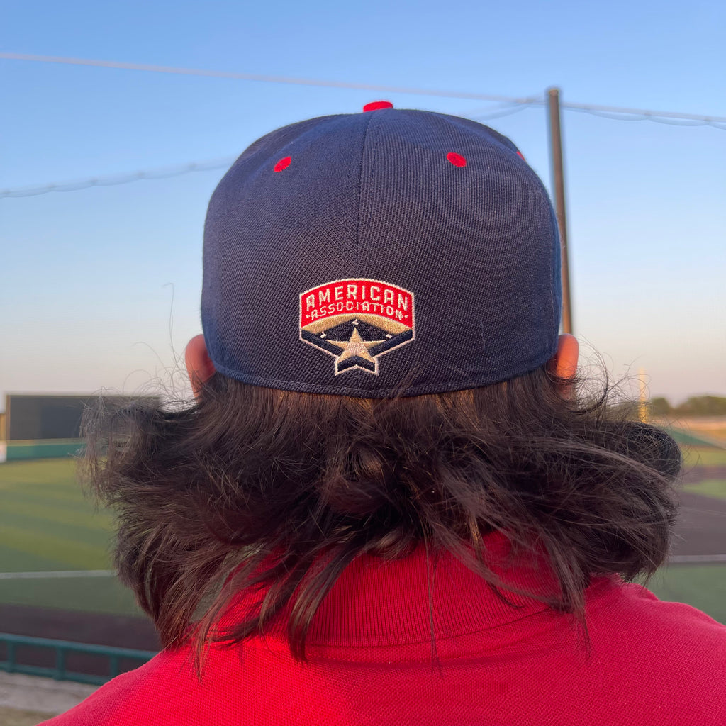 Navy Texas Logo Fitted Hat