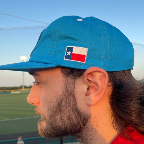 Bright Blue Texas Logo Snapback